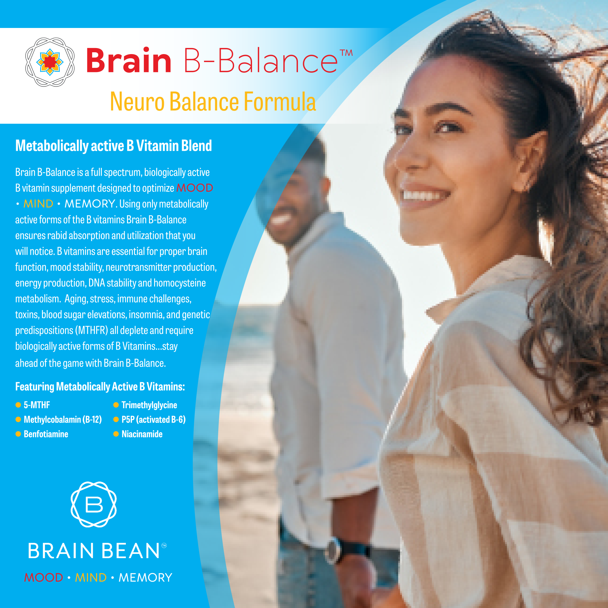 Brain B-Balance™ - Neuro Balance Formula - Comprehensive, High Potency B Complex