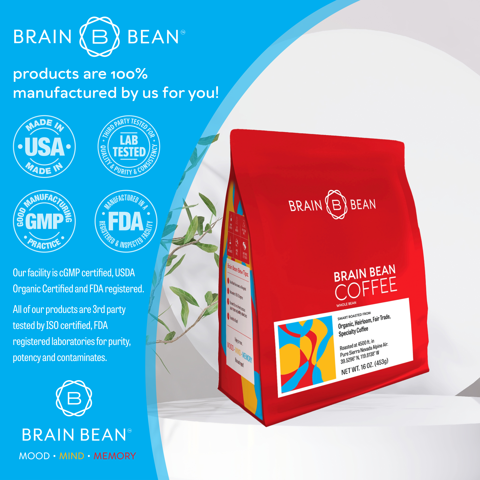 Brain Bean™ Coffee 16 oz