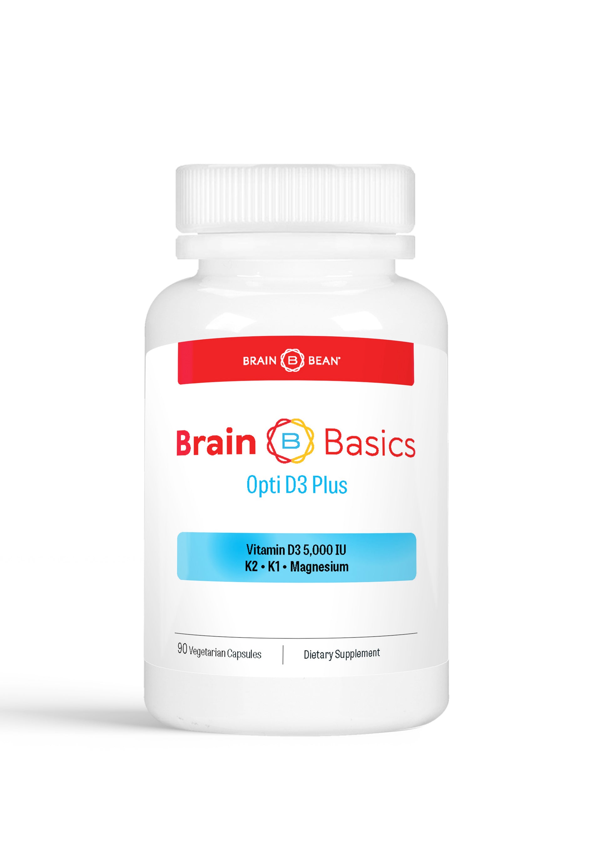 Brain Basics - Opti D3 Plus - Vitamin D3 5,000 IU + K1, K2 and Magnesium