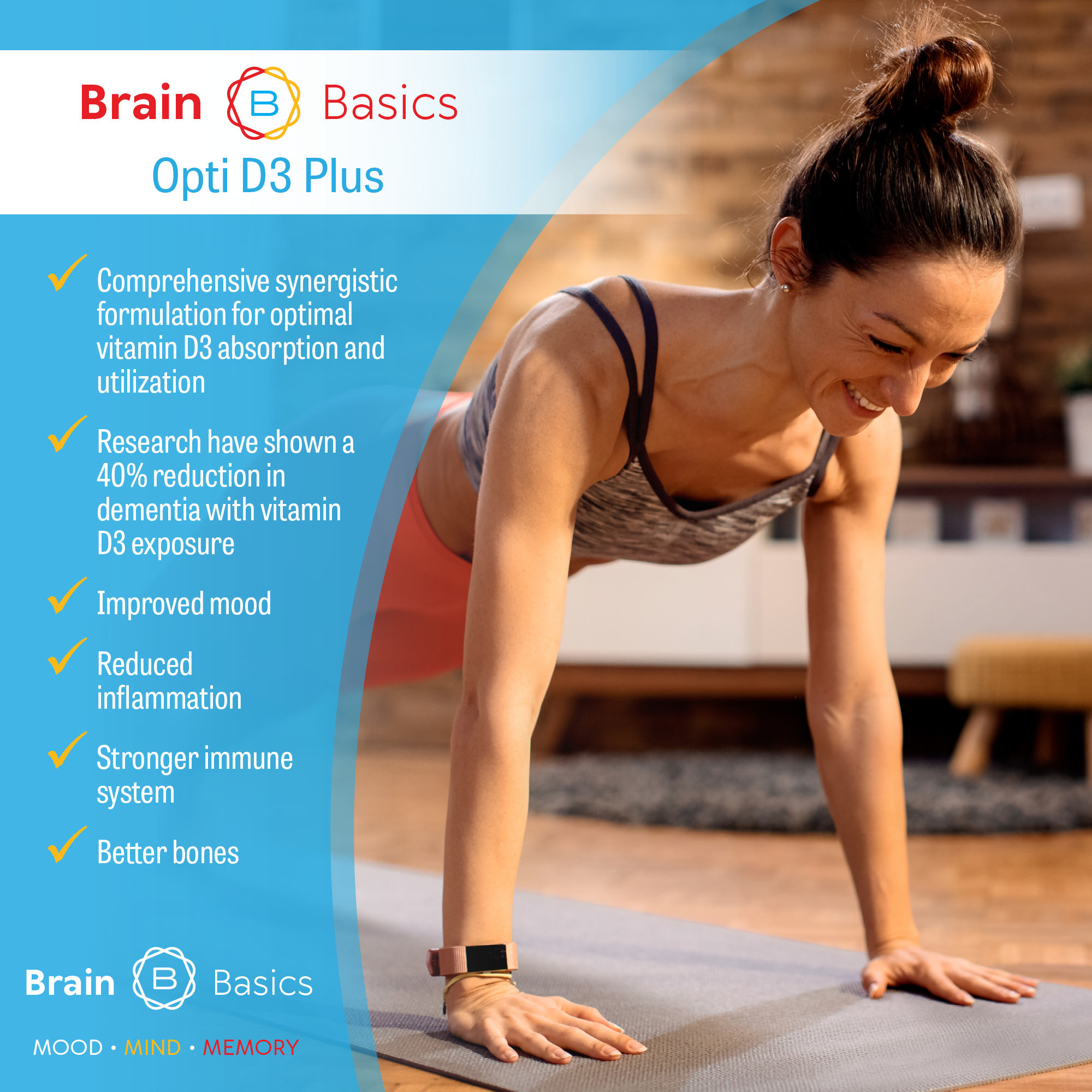 Brain Basics™ Opti D3 Plus